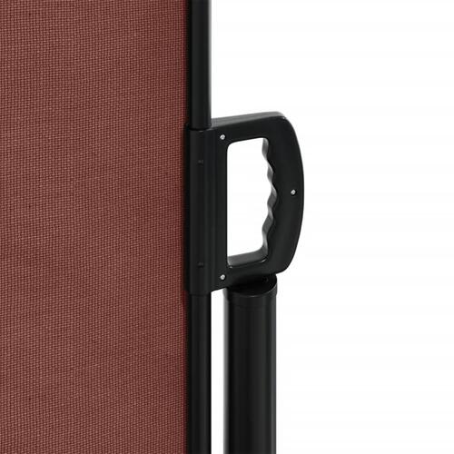 Sammenrullelig sidemarkise 200x600 cm brun