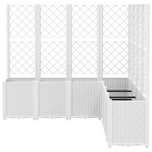 Plantekasse med espalier 160 x 160 x 140 cm - hvid