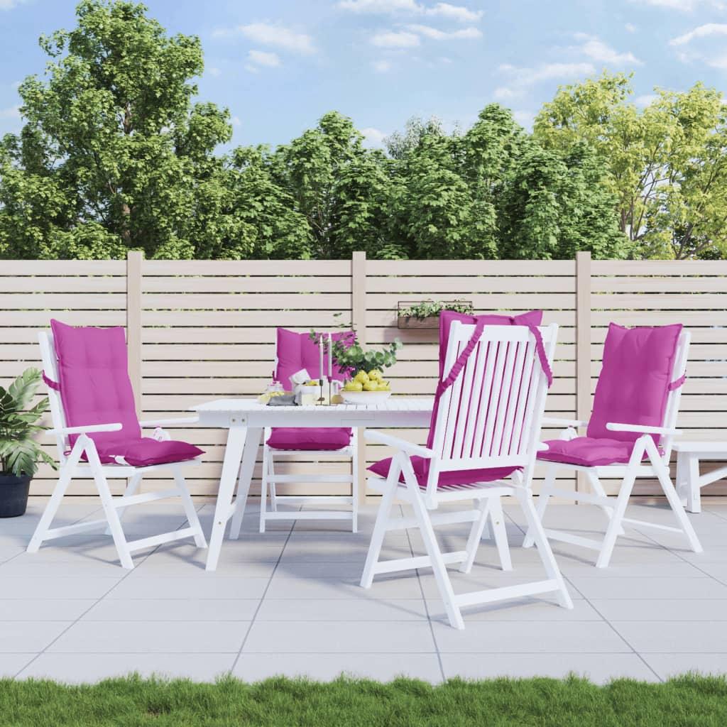 Stolehynder M. Høj Ryg Oxfordstof - 4 / Lyserød