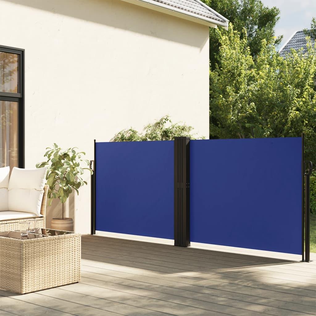 Sidemarkise Sammenrullelig Blå - 100 x 600 cm