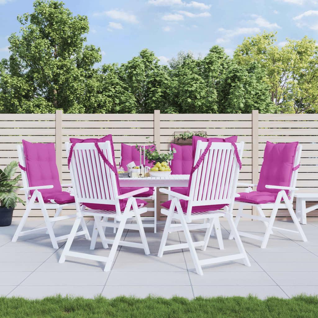 Stolehynder M. Høj Ryg Oxfordstof - 6 / Lyserød