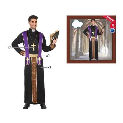 Kostume til voksne 117227 Præst Sort (3 stk) XL