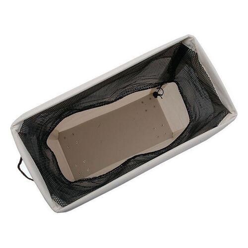 Vasketøjskurv Med hjul Tekstil (17 x 60 x 40 cm) Beige