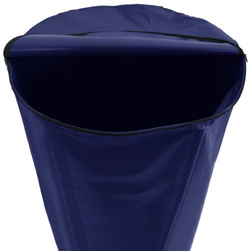 Sammenfoldelig vandtank med hane 500 l - blå PVC