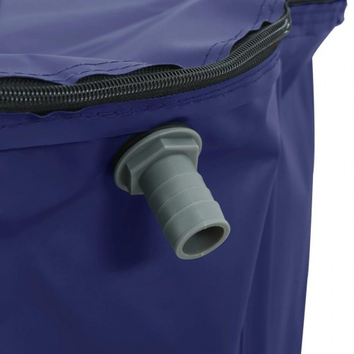 Sammenfoldelig vandtank med hane 500 l - blå PVC