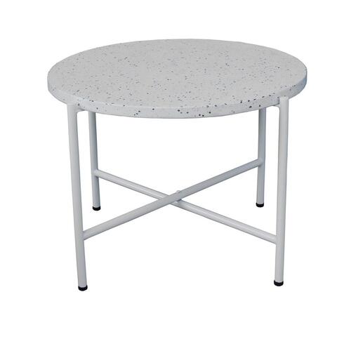Sofabord Terrazzo Hvid 60 x 60 x 45 cm