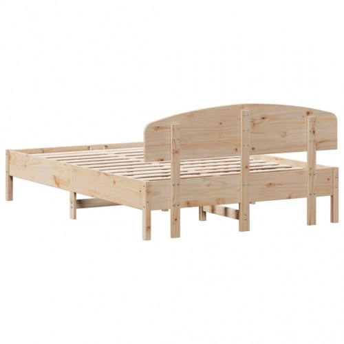 Sengeramme uden madras 140x200 cm massivt fyrretræ