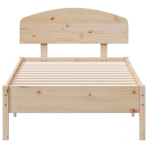 Sengeramme uden madras 90x200 cm massivt fyrretræ