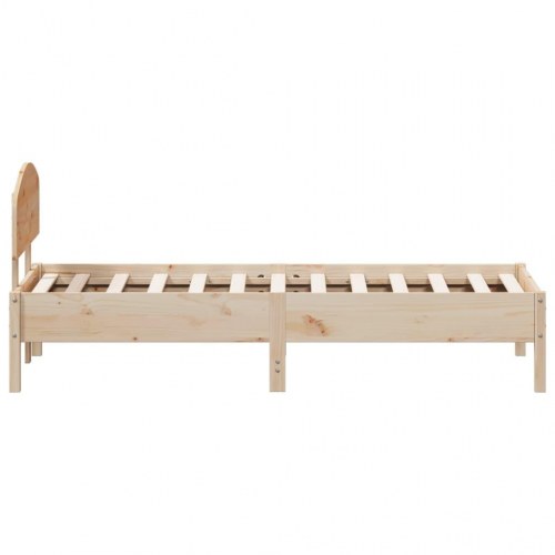 Sengeramme uden madras 90x190 cm massivt fyrretræ