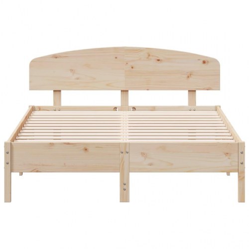 Sengeramme uden madras 150x200 cm massivt fyrretræ
