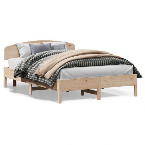 Sengeramme uden madras 160x200 cm massivt fyrretræ