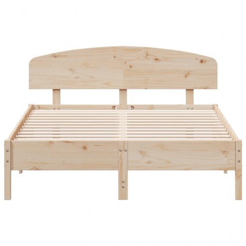 Sengeramme uden madras 160x200 cm massivt fyrretræ