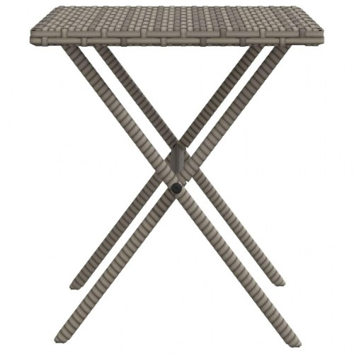 Solsenge 2 stk. med bord i polyrattan - grå