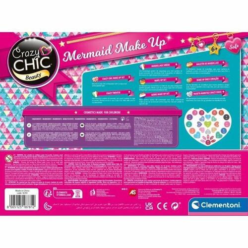 Makeup Sæt til Børn Clementoni Crazy Chic Beauty Mermaid Make up