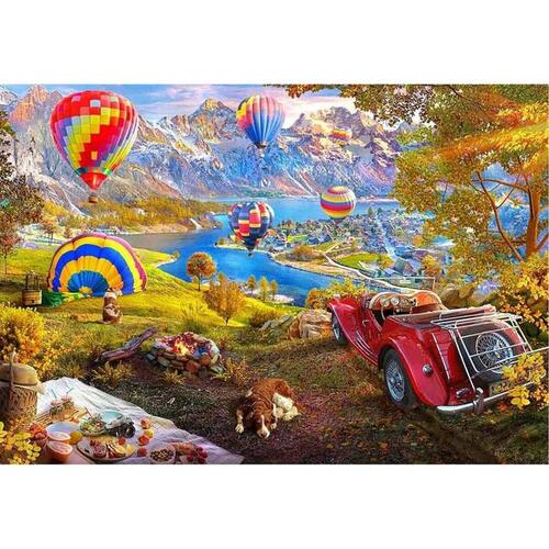 Puslespil Educa The Valley of Hot Air Balloons 3000 Dele