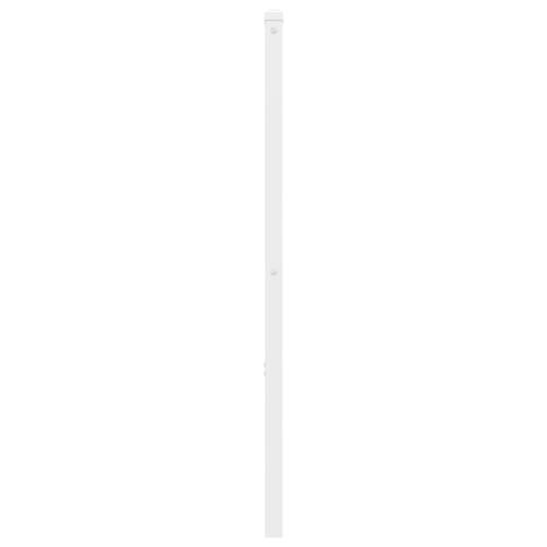 Sengegavl 150 cm metal hvid