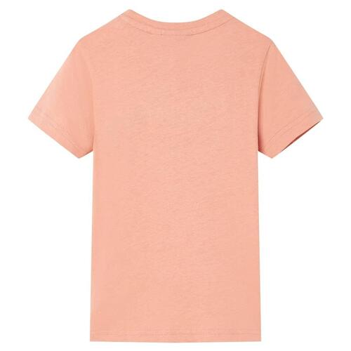 T-shirt til børn str. 116 lys orange