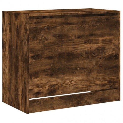 Skoskab med 3 vippeskuffer 80 x 42 x 69 cm - røget egetræ