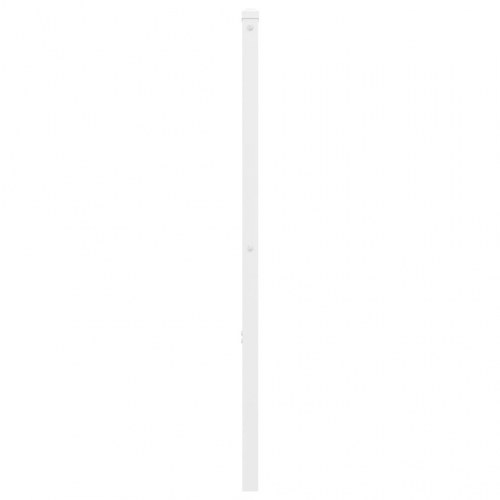Sengegavl 135 cm metal hvid