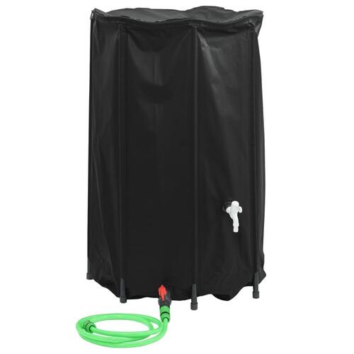 Vandtank med hane sammenfoldelig 500 l PVC