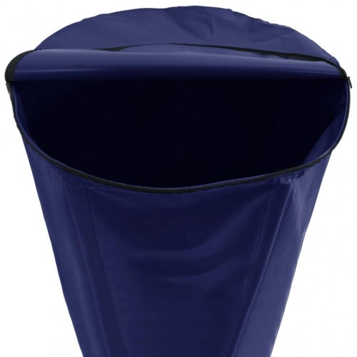 Sammenfoldelig vandtank med hane 1250 l - blå PVC