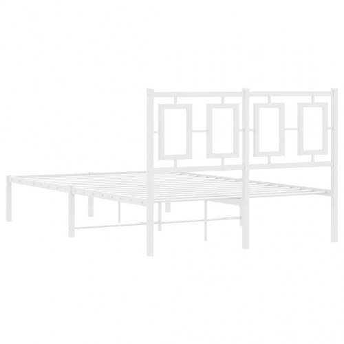 Sengeramme med sengegavl 120 x 200 cm - hvid