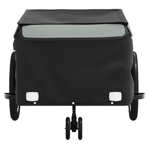 Cykelanhænger 45 kg jern sort og grå