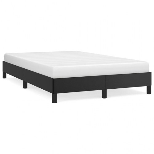 Sengeramme i kunstlæder 120×190 cm - sort enkeltseng