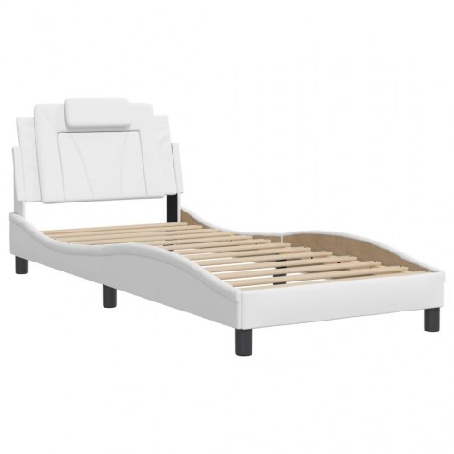 Sengeramme Viana 90 x 200 cm i kunstlæder uden madras - hvid