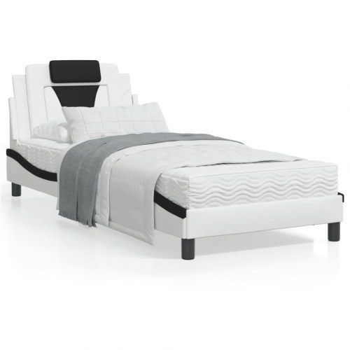 Sengeramme Viana 90 x 200 cm uden madras - hvid/sort