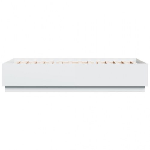 Sengeramme med LED-lys 100 x 200 cm - hvid