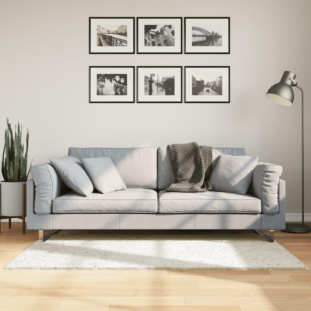 Gulvtæppe OVIEDO 80x150 cm kort luv cremefarvet
