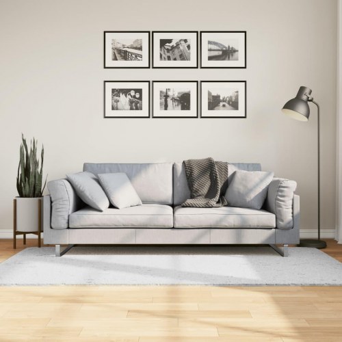 Gulvtæppe OVIEDO 100x200 cm kort luv grå
