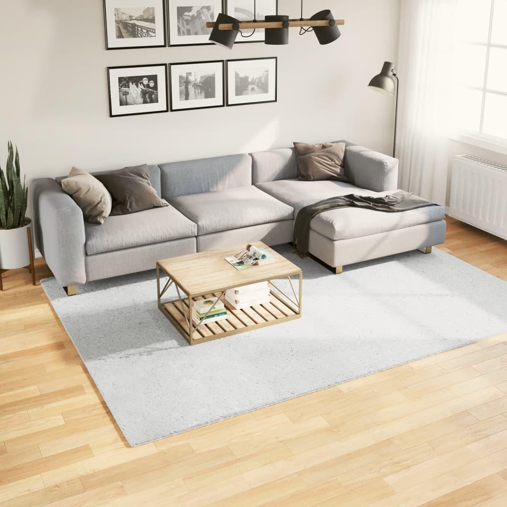Gulvtæppe OVIEDO 200x280 cm kort luv grå billede
