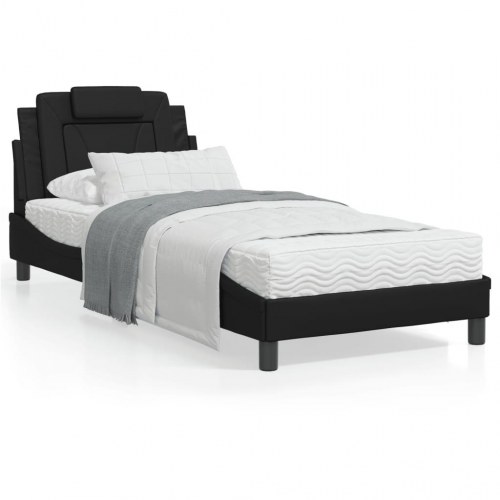 Sengeramme Viana med LED 80 x 200 cm - sort