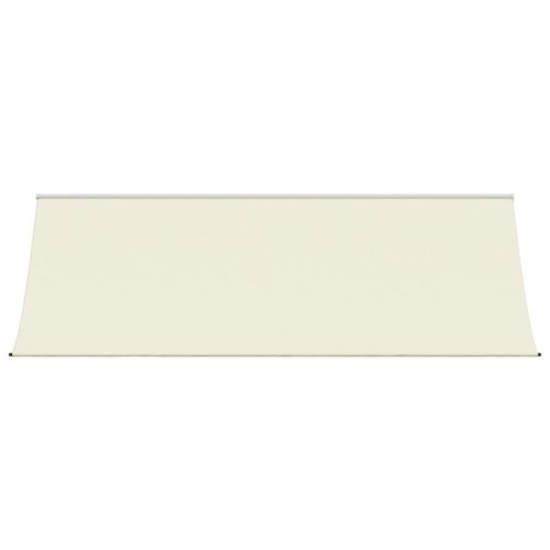 Sammenrullelig markise 400 × 150 cm - cremefarvet stof, stålramme