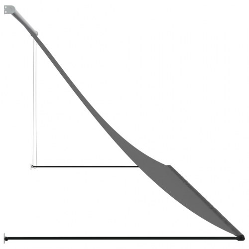 Sammenrullelig markise 300 × 150 cm - stof og stål, antracitgrå