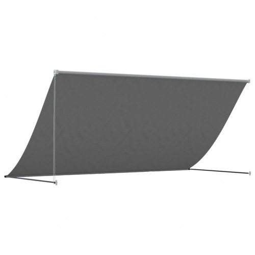 Sammenrullelig markise 300 × 150 cm - stof og stål, antracitgrå