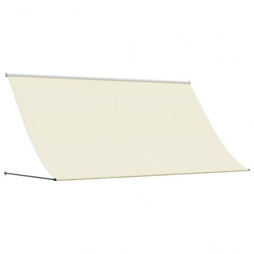 Sammenrullelig markise 300 × 150 cm - stof og stål, cremefarvet