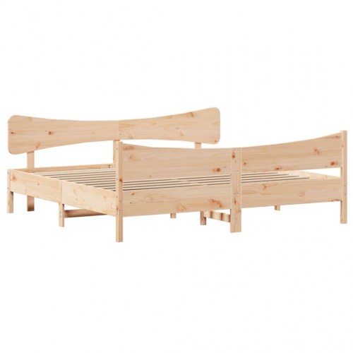 Sengeramme uden madras 180x200 cm massivt fyrretræ