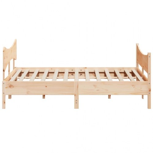 Sengeramme uden madras 180x200 cm massivt fyrretræ