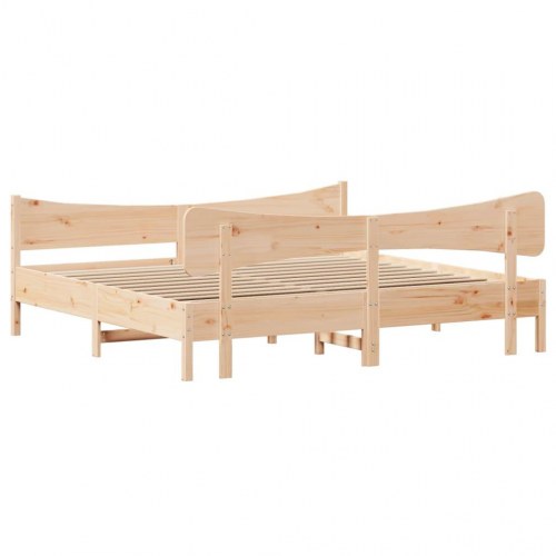 Sengeramme uden madras 180x200 cm massivt fyrretræ