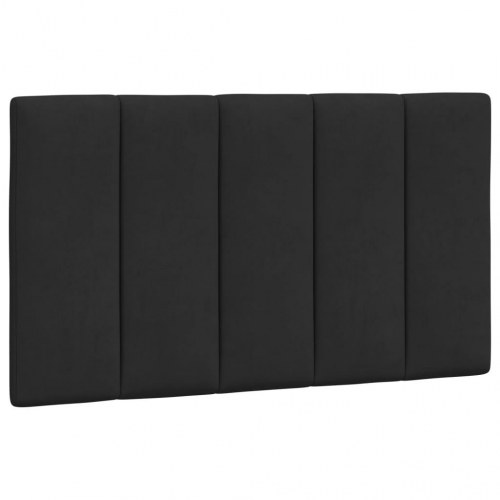 Sengeramme med LED Hanko 90 x 200 cm - sort velour