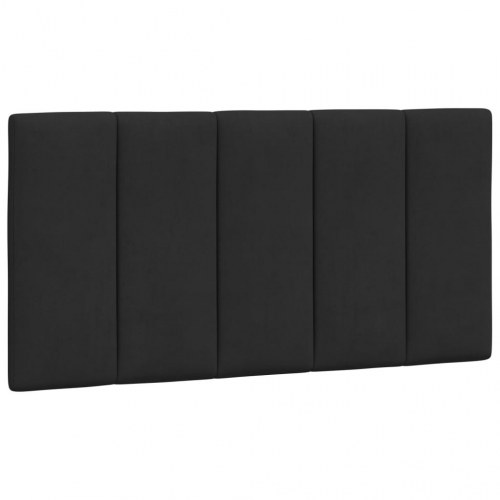Sengeramme med LED Hanko 100 x 200 cm - sort velour