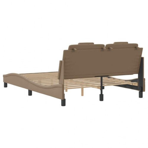 Sengeramme uden madras med hovedgærde Viana 120 x 200 cm - cappuccino