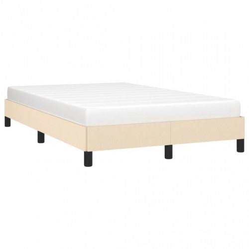Sengeramme i stof - 120x190 cm, cremefarvet