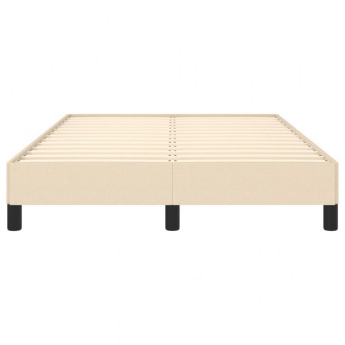 Sengeramme i stof - 120x190 cm, cremefarvet