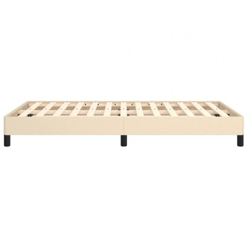 Sengeramme i stof - 120x190 cm, cremefarvet