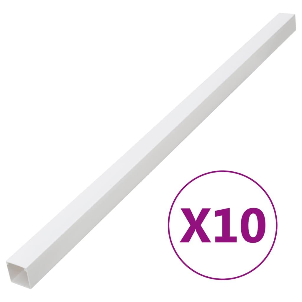 Kabelkanal 25X25 Mm 10 Mm Pvc Røget Eg - 10 / Skrubar / 60 x 40 mm 10 m