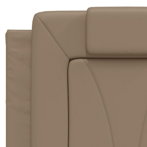 Sengeramme Viana med LED 120 x 200 cm uden madras - cappuccino